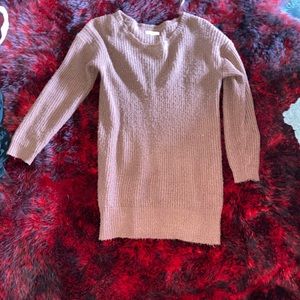 burgundy-ish sweater dress